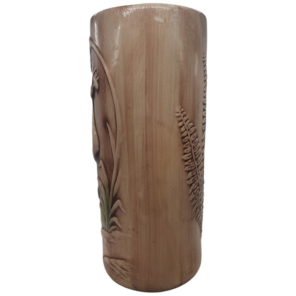 VINTAGE UMBRELLA CANE STAND MARCIA CALIFORNIA POTTERY Vintage Flamingo - Picture 2 of 9